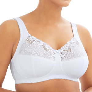 <span class=keywords><strong>Soutien</strong></span>-<span class=keywords><strong>Gorge</strong></span> <span class=keywords><strong>sans</strong></span> Armature en Coton Femme, Confortable, Respirant, Bonnet Complet, Taille Plus, en Dentelle, pour Adultes - Product Image 4