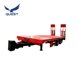 QUEST - L40 Nuevo Semirremolque de Plataforma Baja Hidráulica de 2 Ejes y 20 Toneladas para la Venta, Remolque para Excavadora - Product Image 2