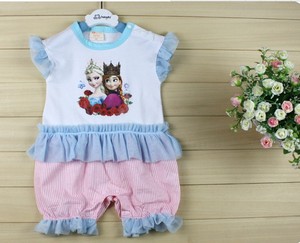 Ventes 2016 Bébé Vêtements Boutique Top et Pantalon Ensemble, Floral Pom Pom Barboteuse pour Bébé Filles - Product Image 6