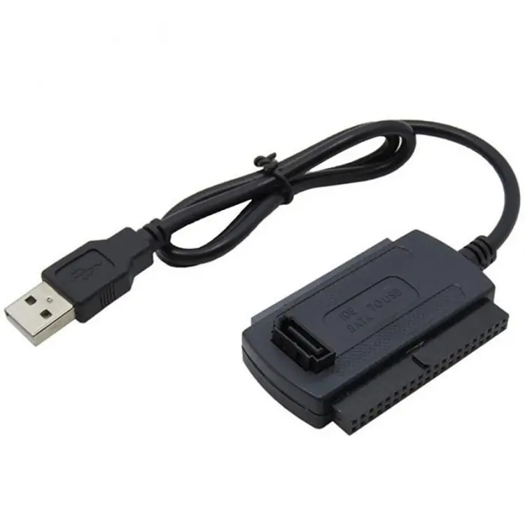 New 3-in-1 USB 2.0 Cable Adapter USB To 2.5/3.5/5.25inch SATA IDE High Speed 480Mb/s Adapters