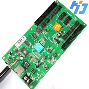 Cartão de controle HD-D10, cor completa led display asynchronous 4 * hub75 interface de dados rgb 384x64 pixels tamanho pequeno cartão de controle da tela