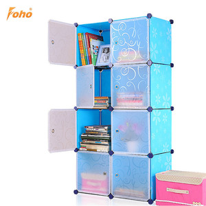 Armoire de rangement en <span class=keywords><strong>plastique</strong></span> à 8 cubes, largement utilisée à la maison - Product Image 6
