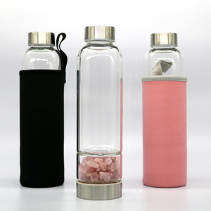 Bouteille isotherme en pierre brute, pour salle de bain, en cristal - Product Image 4
