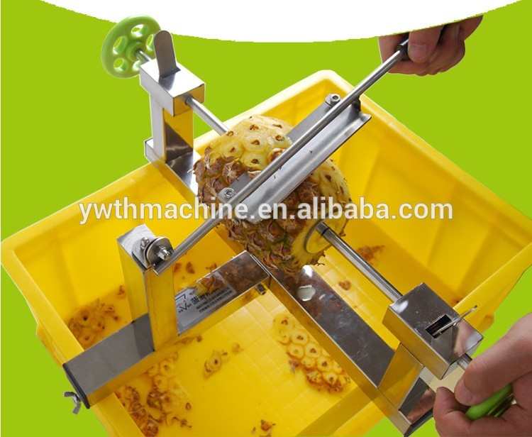 Paslanmaz Çelik Manuel Ananas Soyucu Soyma Makinesi