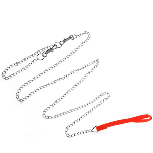 <span class=keywords><strong>Collar</strong></span> y Correa para <span class=keywords><strong>Perro</strong></span> de Hierro Cromado de 4 Pulgadas con Liberación Rápida y Asa Acolchada con Patrón Sólido - Product Image 3