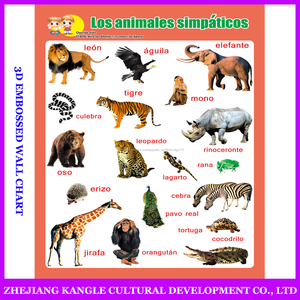 Idioma español expresó al por mayor gráfico mural para niños juguetes educativos gráfico mural - Product Image 3