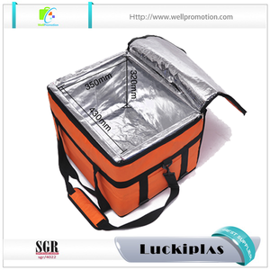Cinta de poliéster de encargo latas refrigerador aislado bolsa de almuerzo térmica de alimentos congelados - Product Image 1