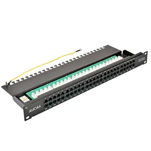 Fabrika fiyat Rj11 telefon patch panel 50 port Cat3 ses patch panel ile devre 110 tipi