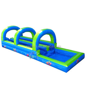 XIXI TOYS Tobogán inflable para salpicaduras de agua personalizado/Tobogán acuático inflable azul de verano - Product Image 1
