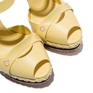 Sandales à talons hauts pour femmes, fait à la main, élégant, nouvelle idée, nouveau design, qualité supérieure, jaune clair, sexy, vente en gros, personnalisé - Product Image 5