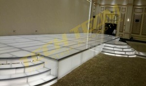 4ft * 4ft quadrato di vetro/acrilico fase di nozze elegante piattaforma di Truss display per luoghi di eventi - Product Image 4