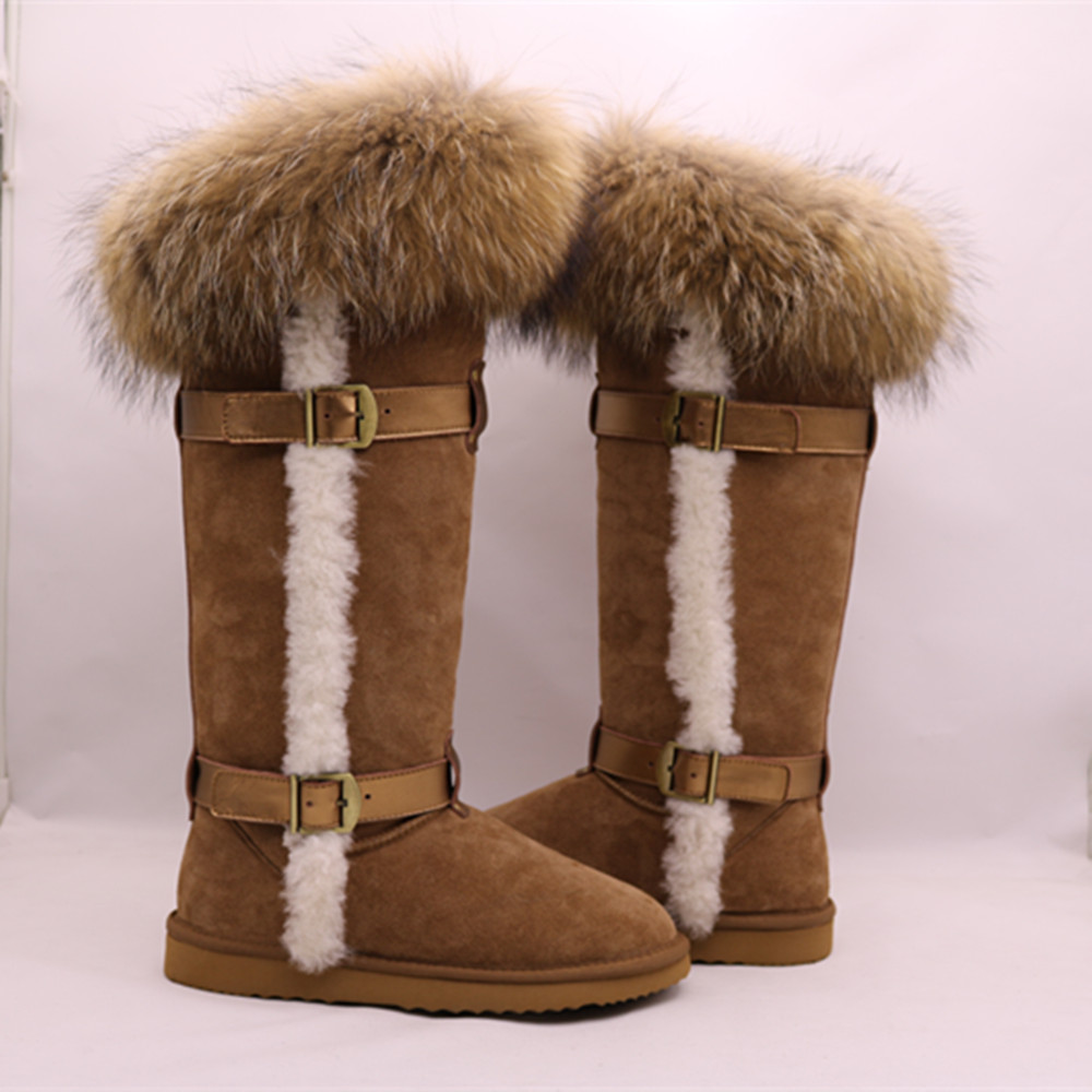 Лидер продаж, модные китайские женские кожаные сапоги WG801, модные зимние сапоги