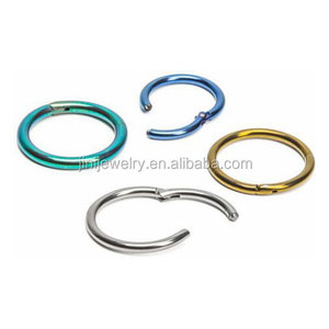 Anillos de segmento con bisagras G23 Ti Anillo de clicker de tabique de segmento con bisagras de Nariz de calidad - Product Image 1
