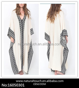 Delle Donne di modo <span class=keywords><strong>Abaya</strong></span> Dubai Boho Kaftan Vestito Allentato (16050301) - Product Image 4