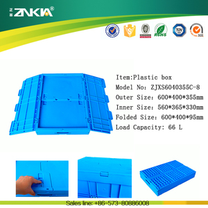 70l Thùng Nhựa Nhiệm Vụ Nặng Nề Hộp Nhựa Gấp Vận Chuyển Container Box Với Nắp Công Cụ Container Nhựa Thùng Cho Sản Xuất - Product Image 6