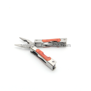 Al aire libre portátil Camping herramientas Multi función de acero inoxidable alicates plegables cuchillo con mango de madera - Product Image 1