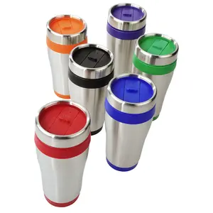 Caneca com suporte auto-mistura, caneca de café 16oz de aço inoxidável para casa, xícara de chá e café com suporte