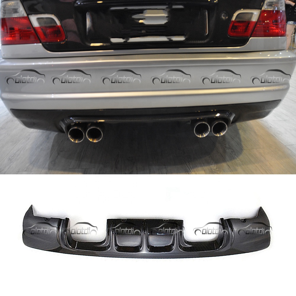 BMW E46 M3 CSL GTS Vタイプ カーボンリアバンパーリップ ソード