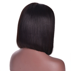 Venta caliente cutícula alineados Pixie corto virgen 360 peluca humano Real brasileño pelo Bob peluca delantera del cordón 360 - Product Image 4