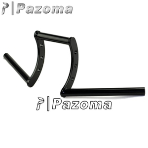PAZOMA Manillar Drag 1 "Z Bars Motocicleta Pullback Manillar para Custom Chopper Bobber <span class=keywords><strong>BSA</strong></span> Cafe Racer - Product Image 5