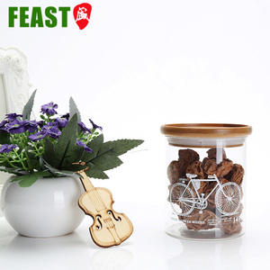 Bocaux de rangement hermétiques en verre borosilicate transparent , rondes et hermétiques pour aliments - Product Image 6