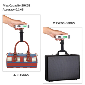 मिनी 50KG Basculas डिजिटल वजन मशीन फांसी वजन तराजू स्मार्ट यात्रा सामान पैमाने पोर्टेबल इलेक्ट्रॉनिक तराजू तौल - Product Image 5