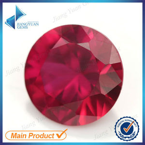 Grandes gemas sintéticas rubí #5 de la forma redonda Rubies venta - Product Image 1