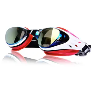 Lunettes de natation en silicone optique en miroir WAVE Myopia Advance, étanches, Anti-fuite, Anti-buée, Protection UV