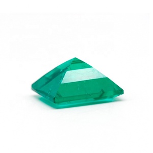 Loose אמרלד חן כיכר צורת צעד לחתוך סינטטי אמרלד - Product Image 3