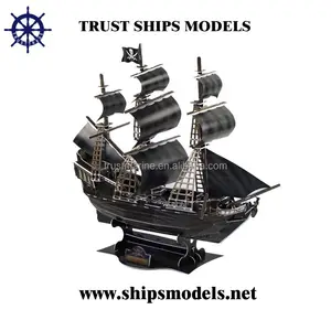 Wooden pirate ship model for business gifts