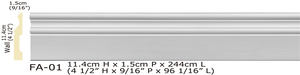 Battiscopa Moderno in Poliuretano <span class=keywords><strong>per</strong></span> Hotel, Decorativo <span class=keywords><strong>per</strong></span> Pareti e Mobili da <span class=keywords><strong>Cucina</strong></span> - Product Image 3