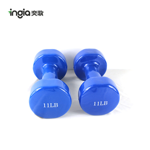 China hot-selling molten iron Vogue colorful Weightlifting coated vinyl dumbbell - Product Image 4