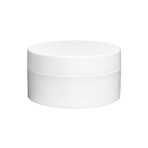 Matte White Round PP Cream Jar Low Profile Jar Empty Plastic PP Cosmetic Jar Customized Color 50ml 75ml 100ml