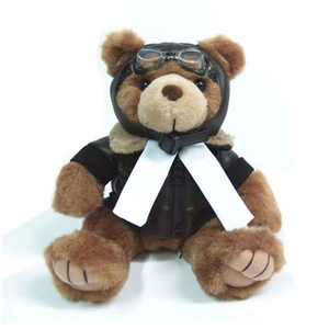 30 cm de pelúcia macia recheado urso de pelúcia conjunta com a força aérea terno - Product Image 1
