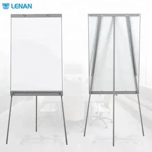 Height adjustable movable whiteboard flipchart easel magnetic flip chart white board with tripod stand