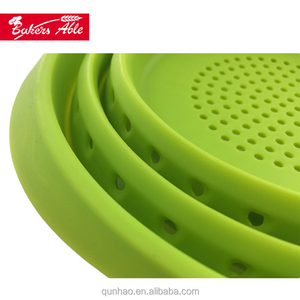 Eco Friendly 100% Coador de <span class=keywords><strong>Silicone</strong></span> Dobrável Coador Coador de Alimentos portátil - Product Image 3