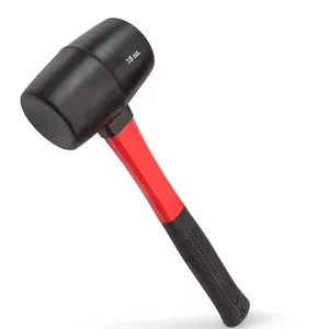 plastic mallet, rubber mallet hammer Fiberglass Handle Rubber Mallet, 16-Ounce