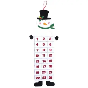 <span class=keywords><strong>2022</strong></span> Père Noël Renne Bonhomme de Neige Feutre <span class=keywords><strong>Calendrier</strong></span> de l'<span class=keywords><strong>Avent</strong></span> de Noël Décorations de Fête pour la Saison des Vacances - Product Image 3