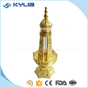 Aladdin lámpara de giro de metal de oro forma 18 ml botella de perfume - Product Image 2