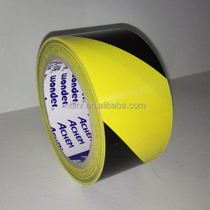 Màu Đen Và Màu Vàng Không Thấm Nước PVC Sàn Đánh Dấu Băng 2 "X 33M Vinyl Cảnh Báo An Toàn Băng Với Duy Nhất Hai Mặt Cao Su Dính - Product Image 4