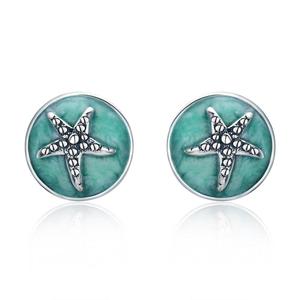 Nuovi <span class=keywords><strong>orecchini</strong></span> da donna con stelle marine fantasia in <span class=keywords><strong>argento</strong></span> Sterling S925 <span class=keywords><strong>orecchini</strong></span> in <span class=keywords><strong>argento</strong></span> di personalità carina SCE205 - Product Image 2