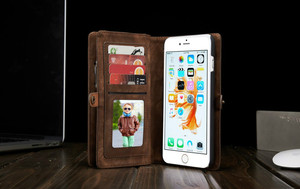 Cartera de Cuero multifuncional con tapa posterior de cuero para iPhone 6 / 6 plus ,new arrived leather case for iPhone 6 / 6plu - Product Image 4