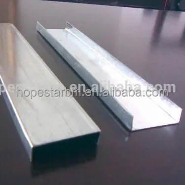 building material supplier stainless steel U channel steel wall stud sizes