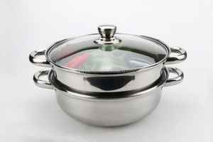 Vaporera <span class=keywords><strong>de</strong></span> <span class=keywords><strong>acero</strong></span> <span class=keywords><strong>inoxidable</strong></span> <span class=keywords><strong>de</strong></span> 2 capas para alimentos, vaporizador para alimentos <span class=keywords><strong>de</strong></span> 2 capas, venta al por mayor - Product Image 6