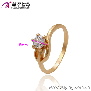 13421 Xuping 18K color oro espléndido anillo de <span class=keywords><strong>compromiso</strong></span> con <span class=keywords><strong>solitario</strong></span> para mujeres - Product Image 2