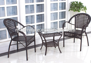 Plaza de <span class=keywords><strong>mesa</strong></span> de té/rota/tejido de mimbre/de punto por la artesanía/antiguo sillón/muebles de metal - Product Image 1