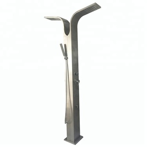 Panel de <span class=keywords><strong>Ducha</strong></span> de <span class=keywords><strong>Acero</strong></span> <span class=keywords><strong>Inoxidable</strong></span> 304 para <span class=keywords><strong>Piscina</strong></span>, Montado en el Suelo, para Exteriores - Product Image 1