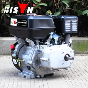 BISON çin Taizhou BS270 1/2 debriyaj 9HP hava soğutmalı jeneratör gaz motoru