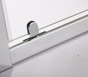 Puertas <span class=keywords><strong>de</strong></span> ducha <span class=keywords><strong>de</strong></span> pista en forma <span class=keywords><strong>de</strong></span> L <span class=keywords><strong>de</strong></span> diseño personalizado <span class=keywords><strong>de</strong></span> calidad caliente, pantalla <span class=keywords><strong>de</strong></span> ducha <span class=keywords><strong>de</strong></span> cristal <span class=keywords><strong>de</strong></span> baño rectangular, instalación enmarcada - Product Image 3