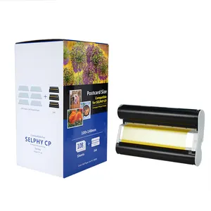 PUTY Kompatibel Penuh Warna Kertas Foto PT-108IN untuk Selphy Cp1200 Printer